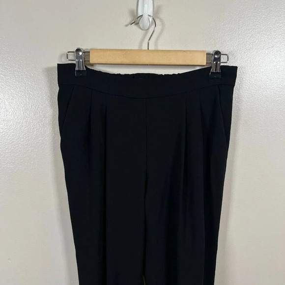 Aritzia Babaton Harvey Pleated Jogger Pant Size 2 Black Work Office Career - Picture 5 of 10